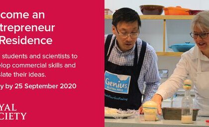 Programme Entrepreneur en Residence Royal Society 2026