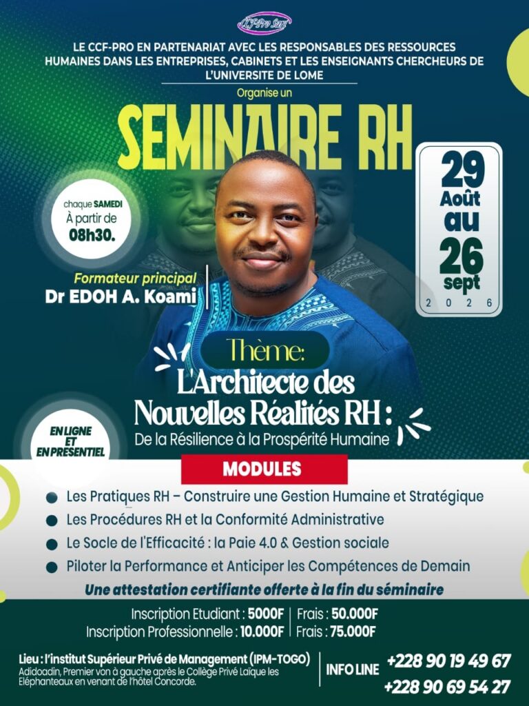 Séminaire RH - l'architecte des Nouvelles Réalités RH