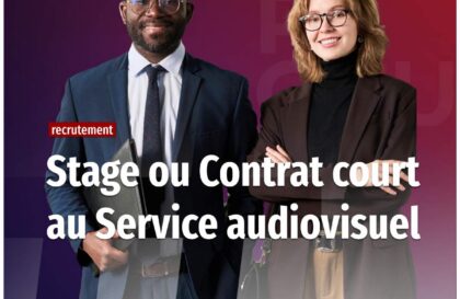 Stage audiovisuel Universite Senghor 2026