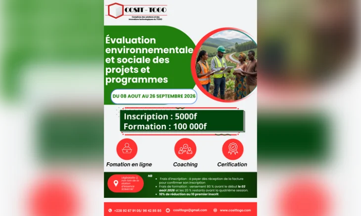 formation pratique évaluation environnementale et sociale des projets et programmes