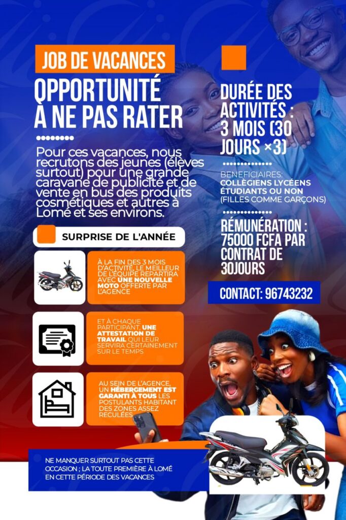 jobs de vacances opportunités à ne pas rater