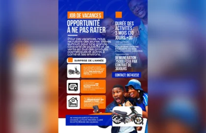 jobs de vacances opportunités à ne pas rater lomé
