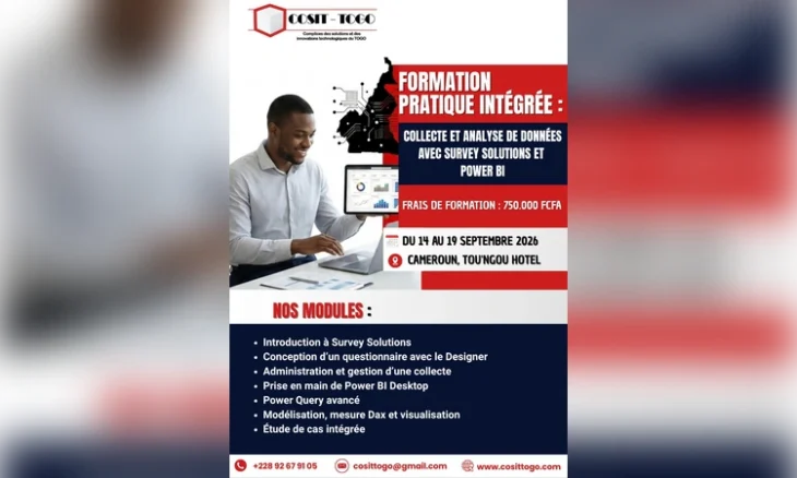 Collecte et Analyse de Données avec Survey Solutions et Power BI togo