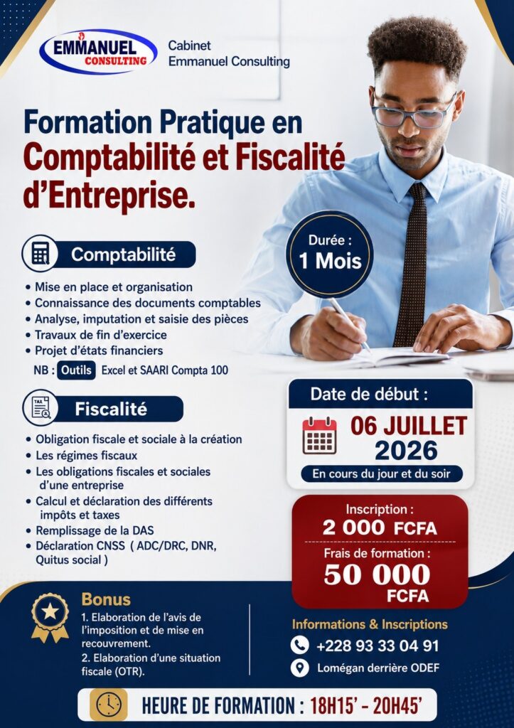 Formation Pratique en Comptabilité et Fiscalité d'Entreprise