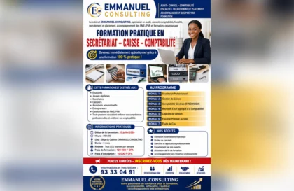 Formation pratique en secrétariat - caisse - comptabilité