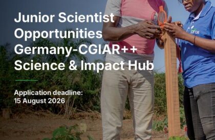 Programme Jeunes Chercheurs CGIAR Allemagne 2026