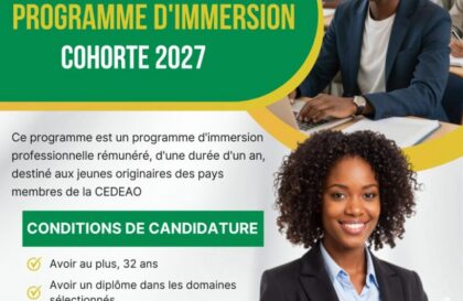 Programme immersion CEDEAO 2027