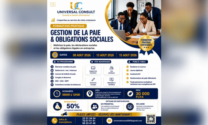 gestion de la paie et obligations sociales togo
