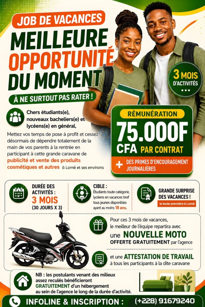 job de vacances 2026