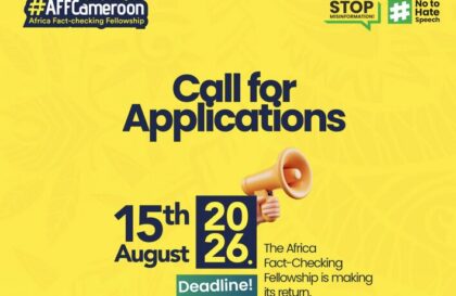 Africa Factchecking Fellowship Cameroun 2026