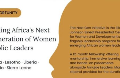 Bourse Next Gen 2026 Centre Ellen Johnson Sirleaf