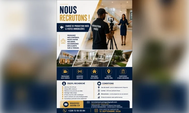 Chargé de Production Vidéo