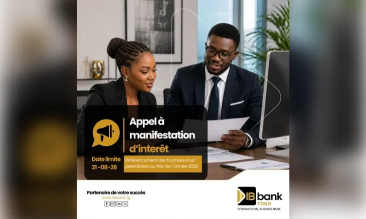 IB Bank Togo appel à manifestation
