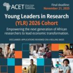 bourse ACET Jeunes Leaders en Recherche 2027