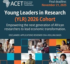 bourse ACET Jeunes Leaders en Recherche 2027