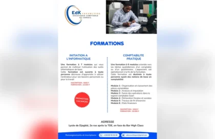 formation en informatique de base et en comptabilité pratique