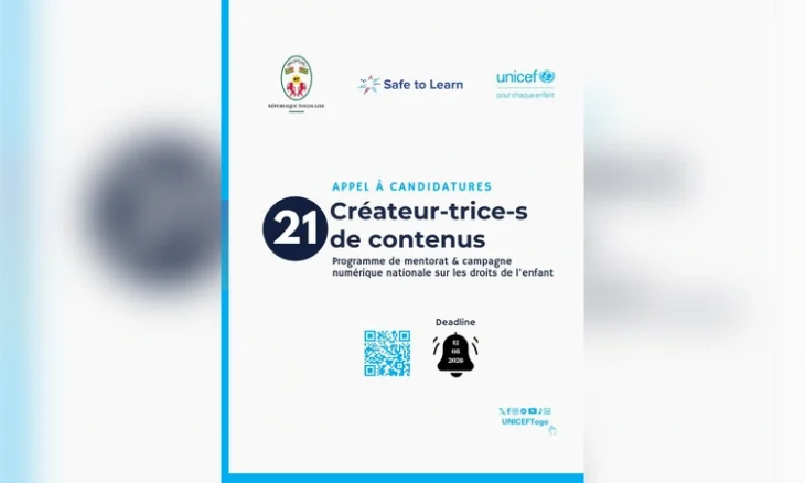 jeunes créateurs de contenu Togo