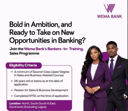 Programme de formation banquiers Wema Bank 2026