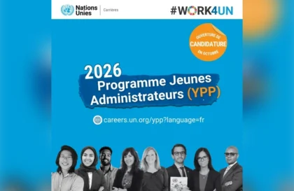 Programme Jeunes Administrateurs ONU 2026