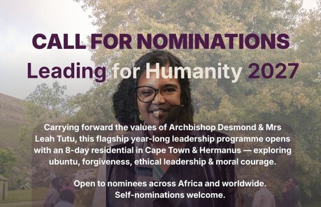 programme leadership Fondation Desmond et Leah Tutu 2027
