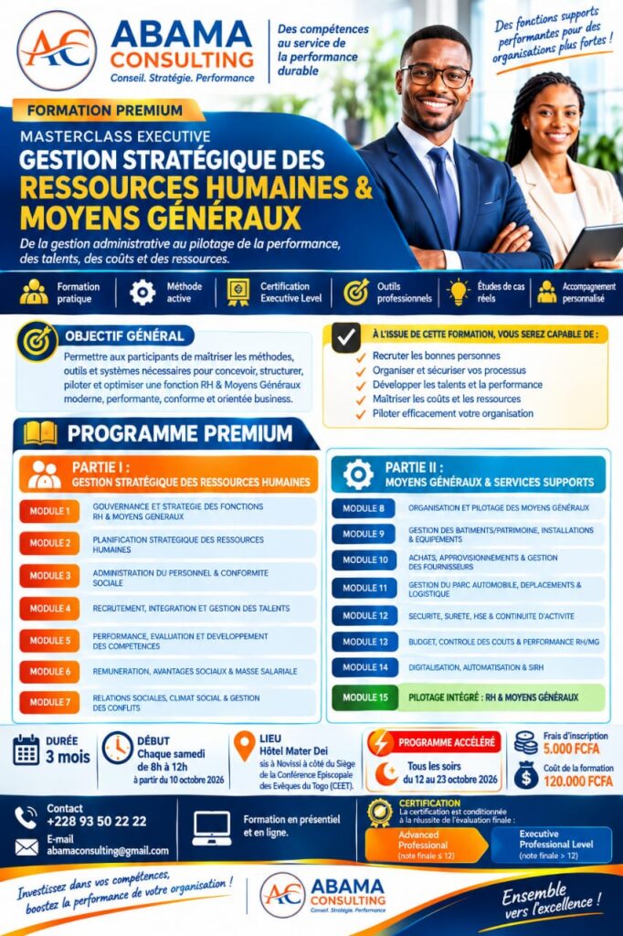 formation certifiante en gestion stratégique des ressources humaines