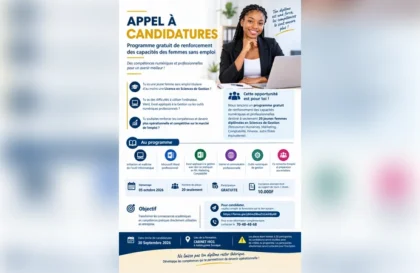 programme gratuit de renforcement des capacités des femmes sans emploi