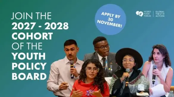 Conseil des politiques jeunesse du Forum mondial de l’alimentation 2027/2028