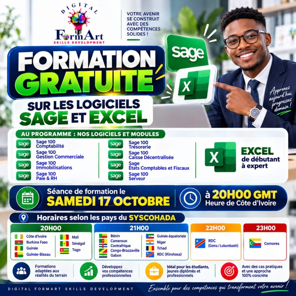 Formation 100% gratuite sur les logiciels SAGE