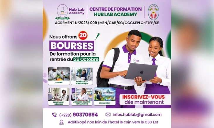 HUB LAB ACADEMY offre 20 bourses de formation