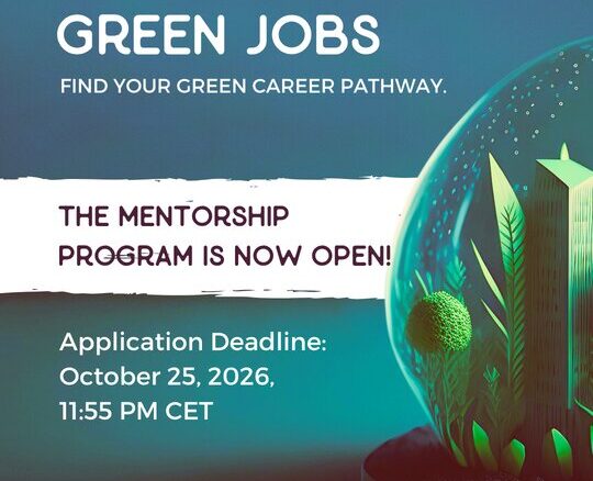 Programme de mentorat emplois verts 2026