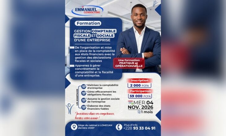 formation pratique en gestion comptable, fiscale et sociale d’une entreprise