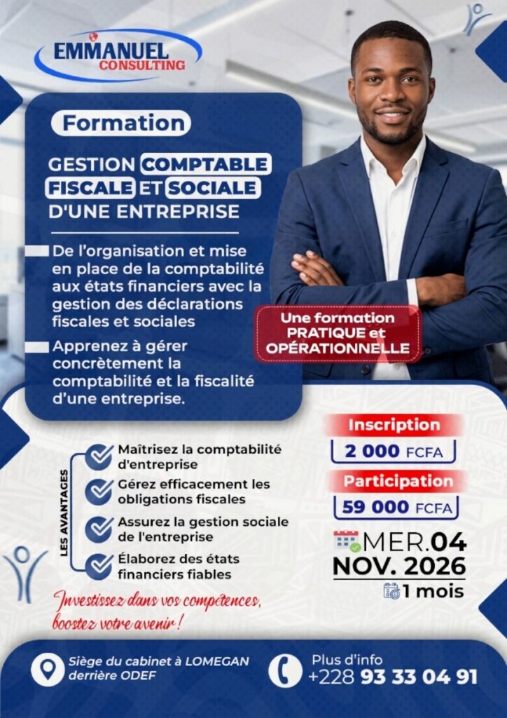 formation pratique en gestion comptable, fiscale et sociale d’une entreprise