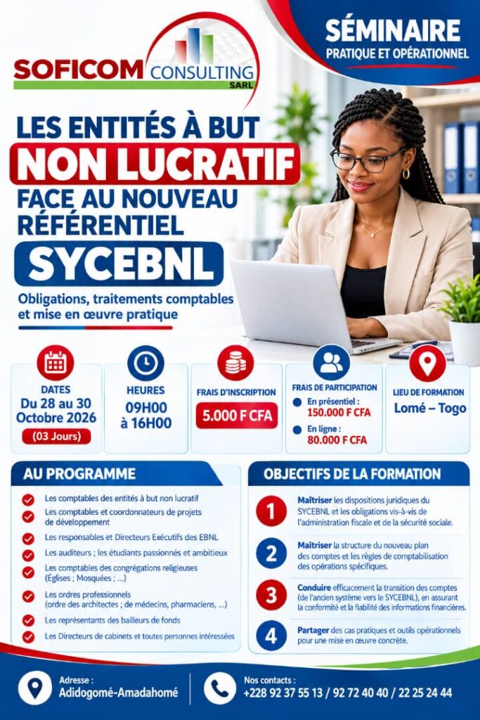 seminaire pratique et operationnel portant sur le système comptable des entités à but non lucratif